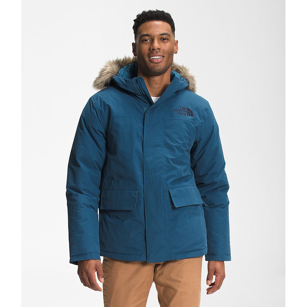 The North Face Parka Mens Australia - The North Face Arctic Blue (LWA-659210)